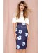 Wanderlust Neoprene Midi Skirt